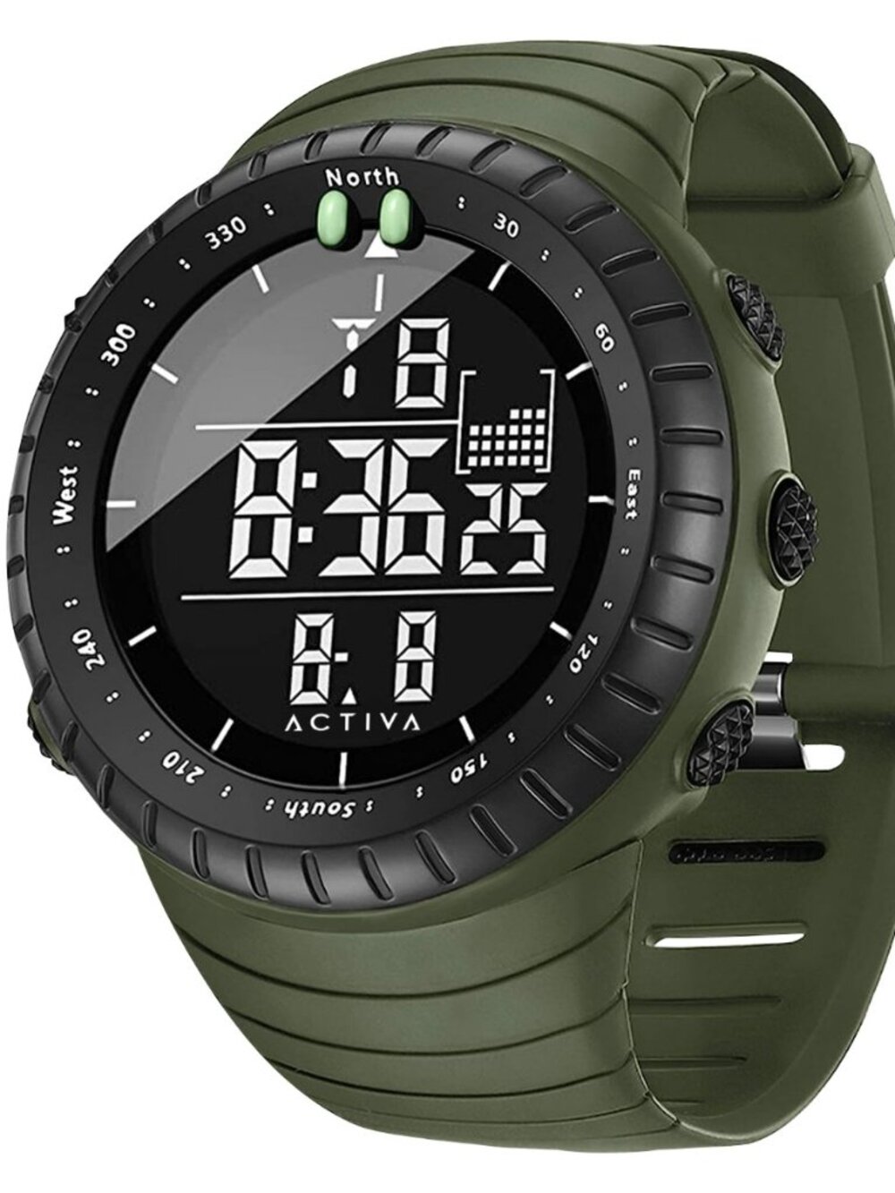 Activa Odyssey X Invicta Men's Digital Watch - 53mm. Army Green (ACW1237-002)